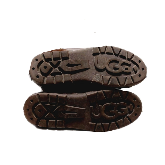 UGGS Womens Ultimate Tall Braided Twin Face Suede Sherpa Lining Boots Size 9 - Picture 8 of 8